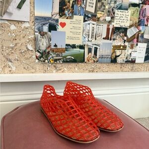 Red Mesh Women's Shoes